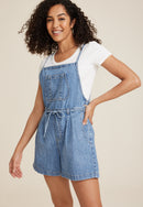 Relaxed Denim Shortalls (S)