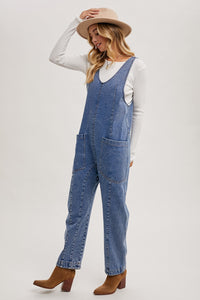 Denim Straight Overalls (S)