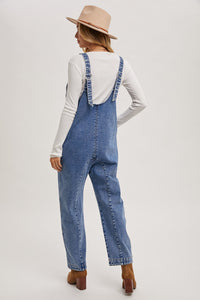 Denim Straight Overalls (S)