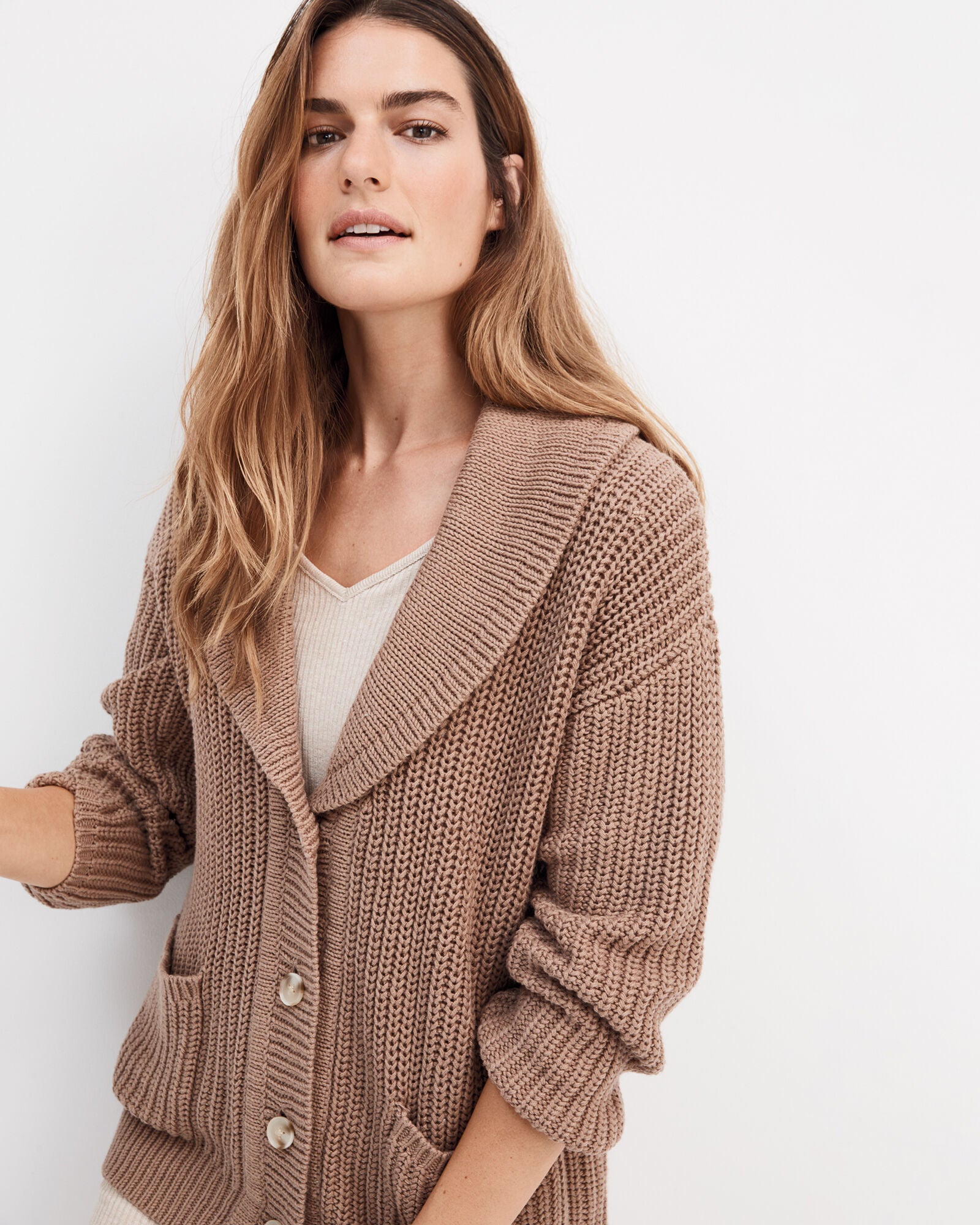Haven Chunky Cardigan Sweater (S)