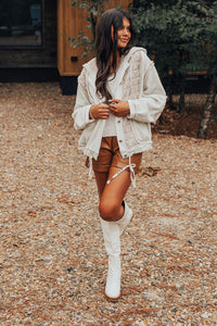 POL Neutral Quilted Jacket (M)