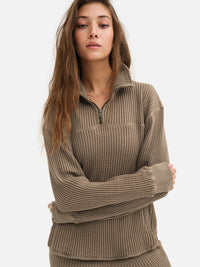 Mate Waffle Quarter Zip (S)