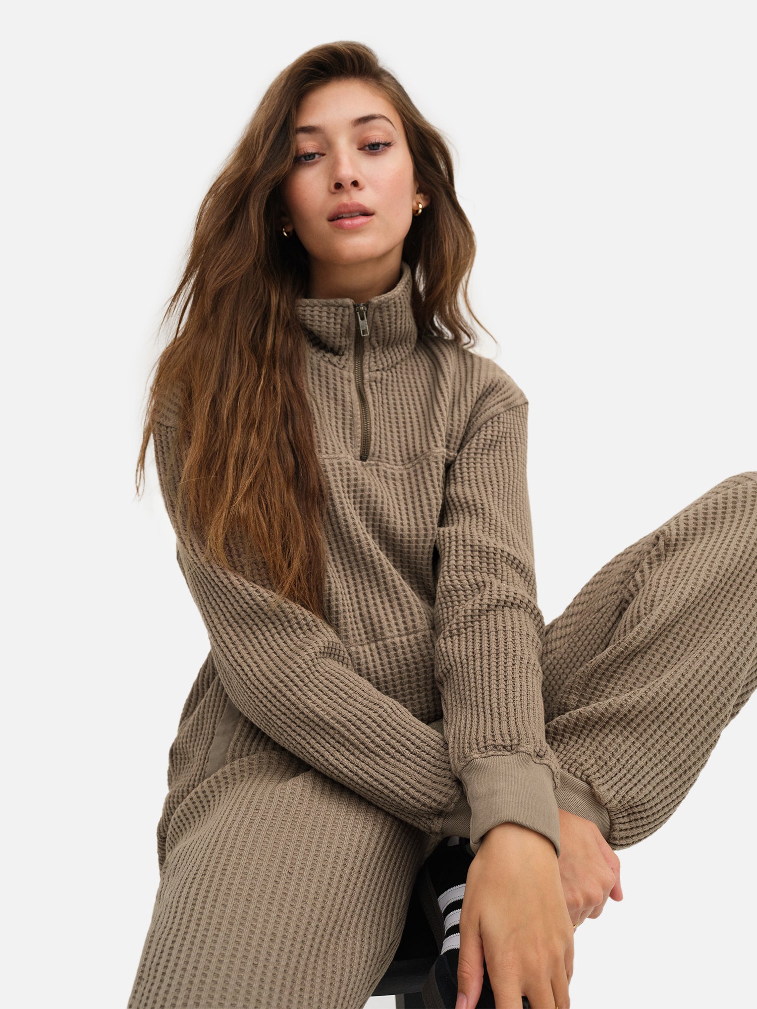 Mate Waffle Quarter Zip (S)