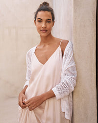 Haven Open Stitch Cotton Cardigan (L)