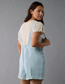 Light Wash Denim Shortalls (S)