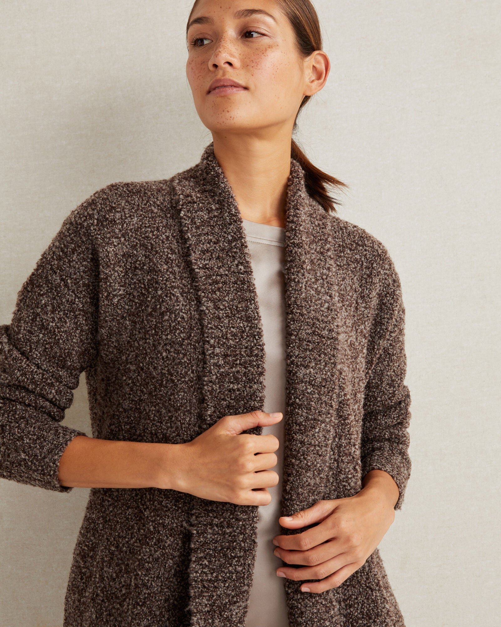 Haven Brown Cozy Knit Cardigan (XXL)