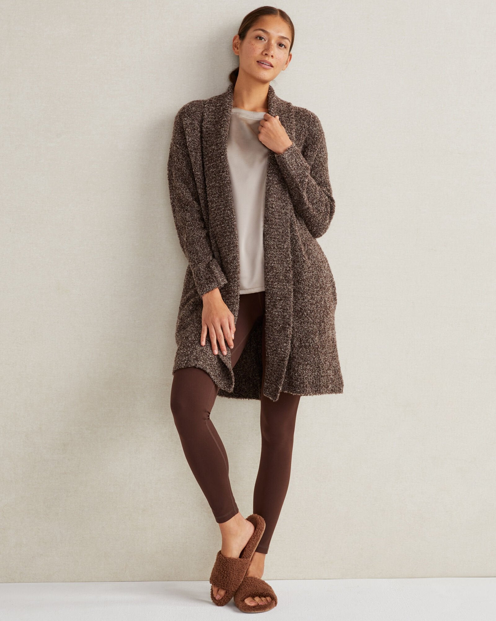 Haven Brown Cozy Knit Cardigan (XXL)