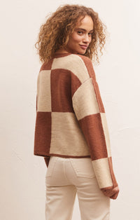 Z Supply Cozy Checkered Sweater (XS)