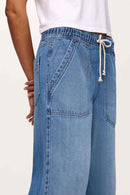 Nuuds Wide Leg Drawstring Jeans (XS)