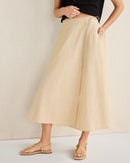 NEW Haven Linen Cotton Wrap Skirt (S)