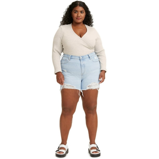 Levi's Light Wash Denim Shorts (24W)