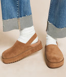 Steve Madden Leather Platform Clogs (7.5)