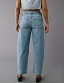 Light Wash Barrel Jeans (6)