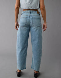 Light Wash Barrel Jeans (6)