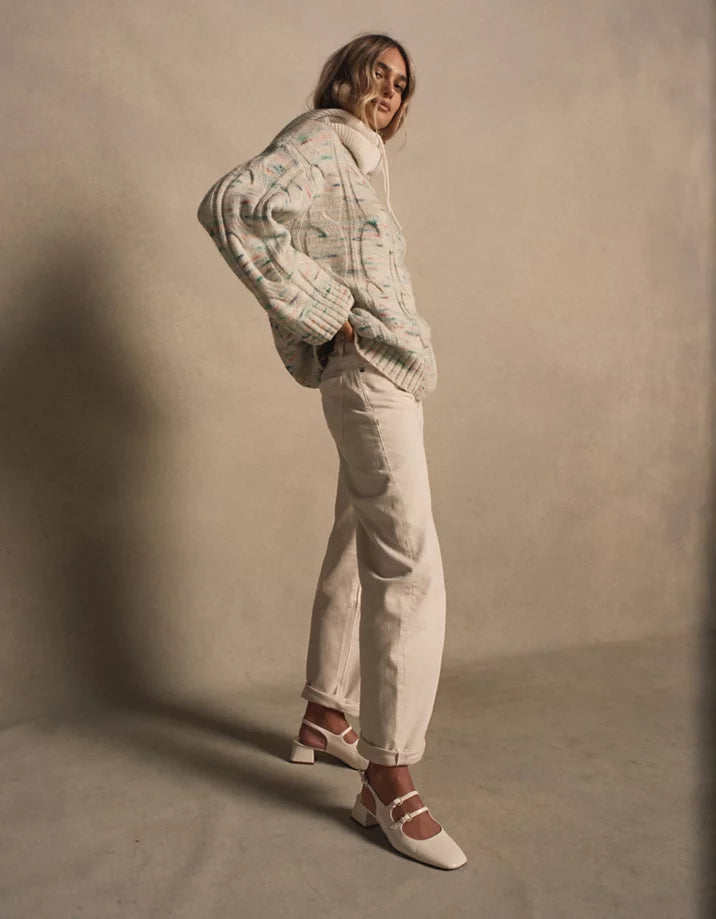 Cream Relaxed Barrel Jeans (8)