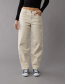 Cream Relaxed Barrel Jeans (8)