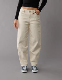 Cream Relaxed Barrel Jeans (8)