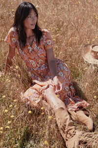 Marine Layer Colorful Floral Dress (L)