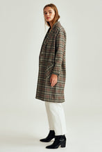 Load image into Gallery viewer, Plaid Long Peacoat (XS)

