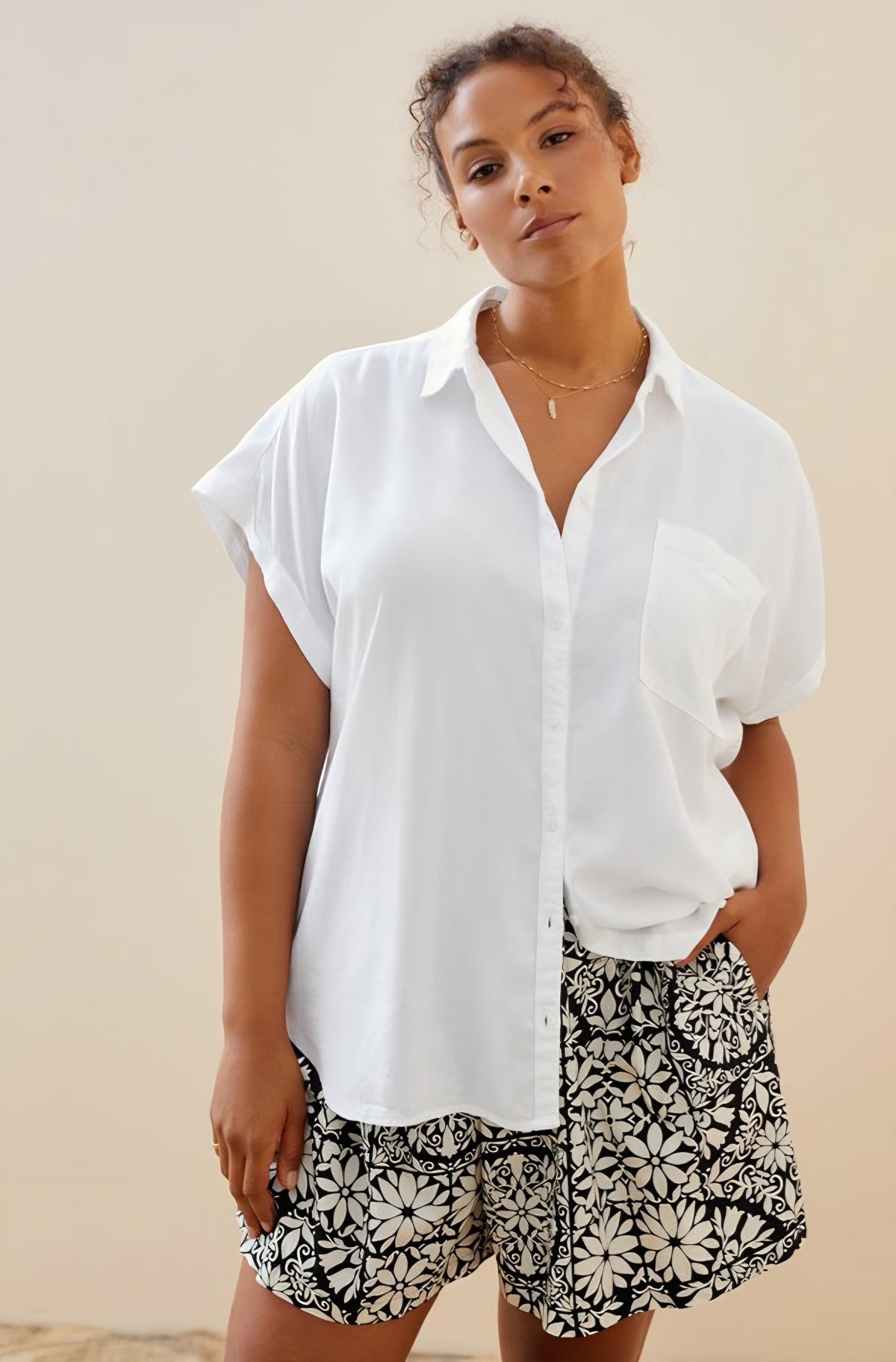 Anthropologie White Button Up (3X)