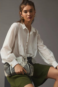 Pilcro Puff Sleeve Relaxed Top (XS)
