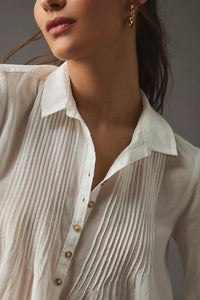 Pilcro Puff Sleeve Relaxed Top (XS)