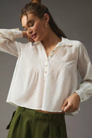 Pilcro Puff Sleeve Relaxed Top (XS)