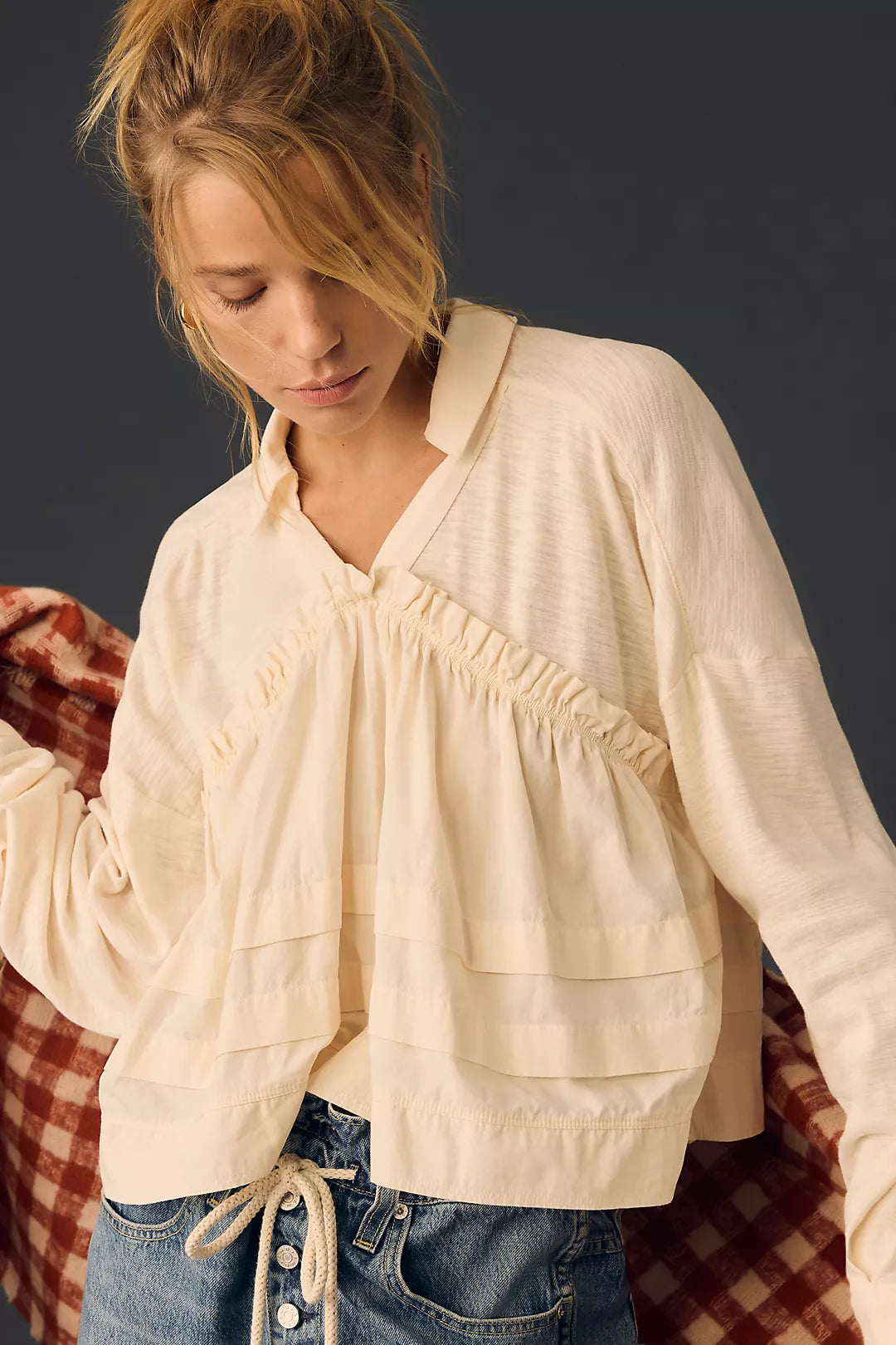 Anthropologie Babydoll Top (XXS)
