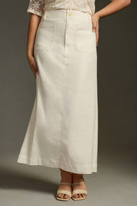 Anthropologie Linen Blend Maxi Skirt (L)