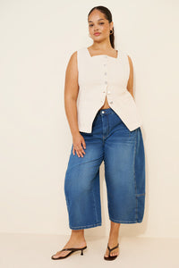 Pilcro Relaxed Barrel Jeans (20W)