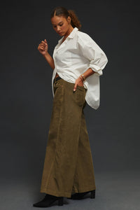 Anthropologie Brown Wide Leg Cord Pants (32)