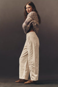 Pilcro Pull On Corduroy Barrel Pants (S)