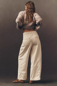 Pilcro Pull On Corduroy Barrel Pants (S)