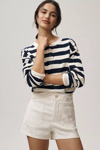 Anthro Maeve Colette Linen Shorts (27)