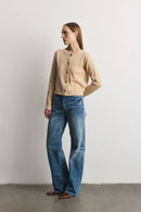 Mod Ref Neutral Button Up Sweater (S)