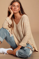 Neutral Textured Sweater (XL/1X)