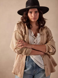 Oversized Gauze Button Up (3X)