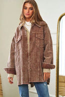 POL Distressed Corduroy Jacket (S)