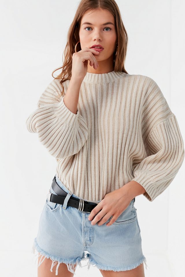 Urban Outfitters Puff Sleeve Sweater (M)