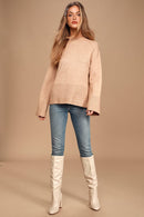 Lulus Ribbed Oversized Sweater (XS)