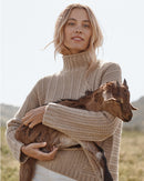 Garnet Hill Chunky Cashmere Sweater (M)