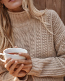 Garnet Hill Chunky Cashmere Sweater (M)