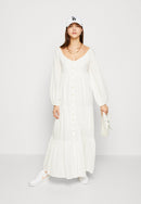 Billabong White Maxi Dress (M)