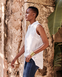 Garnet Hill Linen Button Up Tank (6)