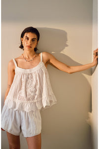 Floral Embroidered Cotton Tank (8)