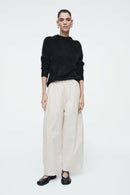 COS Ecru Barrel Easy Pants (M/L)