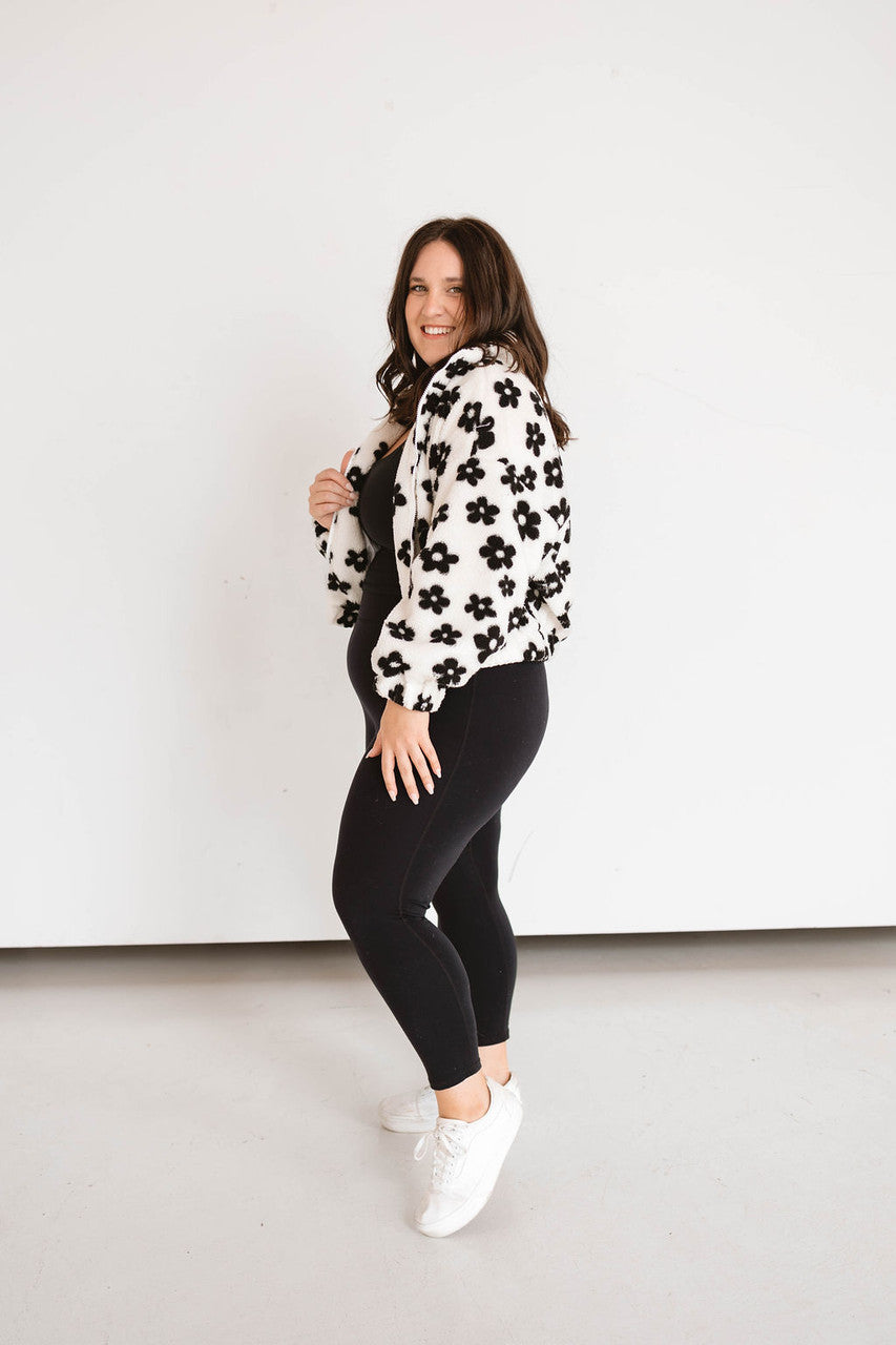 Papermoon Floral Sherpa Jacket (S)
