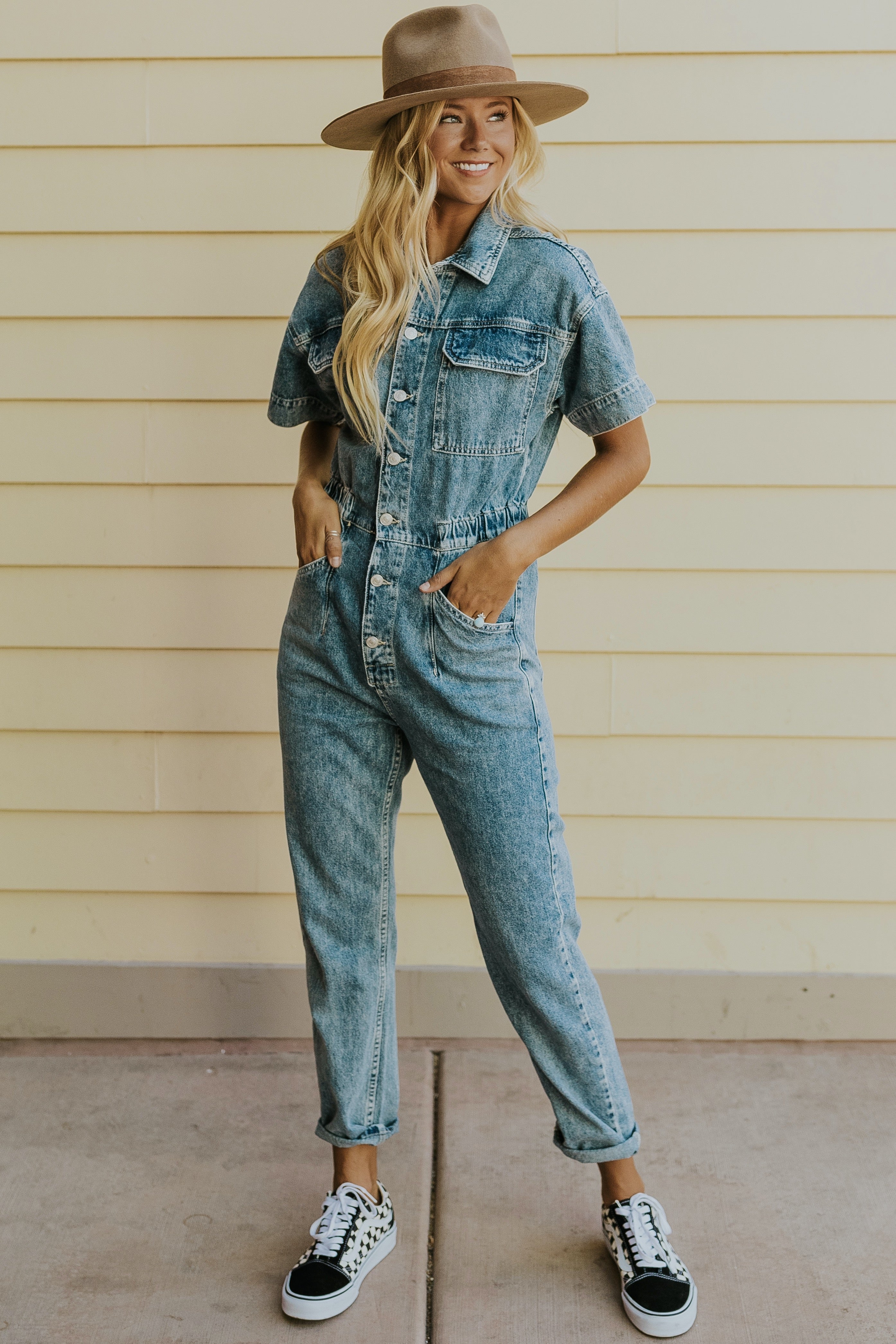 Free People Denim Coveralls (XS)