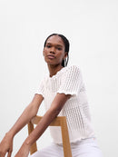 Gap Cotton Crochet Top (L)