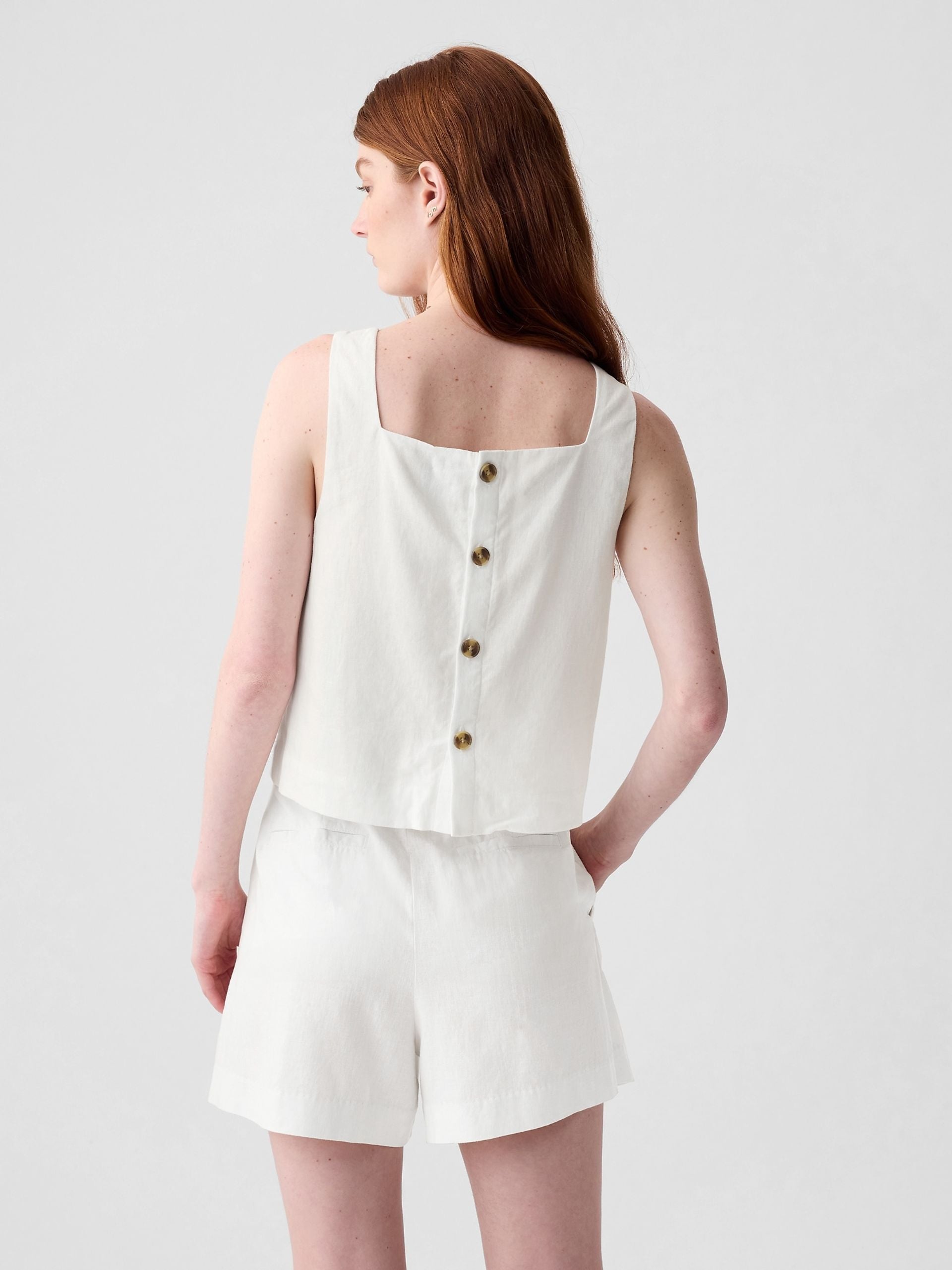 Gap Linen Blend Boxy Tank (XL)